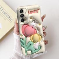 Skirta Samsung Galaxy A17 5G dėklas SM-A716B Mielas triušio animacinis dangtelis Minkštas TPU telefono dėklas Samsung A17 A 17 GalaxyA17 5G Fundas Samsung Galaxy A17