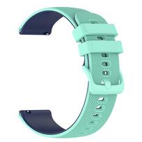 22mm Silicone Strap For Garmin Venu4 45mm Forerunner 265 255 Music 570 47mm Band For Samsung Galaxy Watch3 45mm Replace Bracelet 1Pcs 22mm žalsvai mėlyna spalva