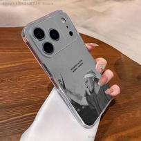Singer E-Eminem-ES Cool  Phone Case For iPhone 17,16,15,14,13,12,11 Pro,Max,Plus,XR,Mini,E Clear Full-coverage Soft Cover iPhone12PRO gray