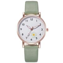 Šviečiantys laikrodžiai moterims Reloj Mujer Retro Moteriškas laikrodis Montre Femme Moteriški su galiniu apšvietimu Odiniu dirželiu Kvarciniai riešiniai laikrodžiai žalia