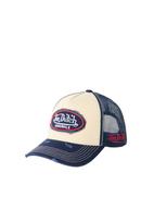 Von Dutch Originals Kepurė smėlio / tamsiai mėlyna jūros spalva / raudona / vilnos balta