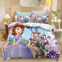 Sofia Pirmoji Antklodės Užvalkalų Rinkinys Lovos Patalynės Antklodžių Rinkiniai Karališko Dydžio 3D Vaikų Patalynės Rinkinys 135x200cm white