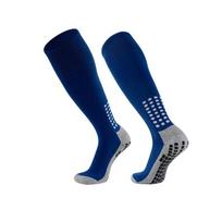 Vyriškos neslystančios virš kelių futbolo ir krepšinio kojinės su storu frotiniu dugnu ir prakaitą sugeriančia silikonine rankena One Size [39-46] No Packaging blue
