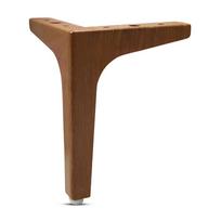 Metalinės baldų kojos Triangulės Spintelės Sofos Kėdės Kojos Modernios Spintelių Kojos Baldų Priedai Walnut Wood/15cm