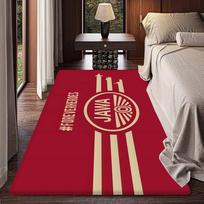 J-Jawa Motociklo Logotipas Grindų Kilimėlis Neslystantis Sugeria Vandenį Ilgas Juostos Pagalvėlė Miegamojo Kilimėlis Alfombra 80cm x 160cm