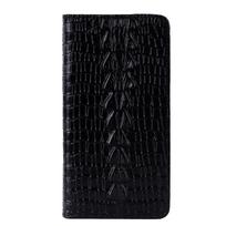 Alligator Pattern Leather Flip Wallet Phone Case with Card Slot for Apple iPhone 17 14 Pro 15 16 Pro Protective Mobile Cover iPhone 13 Pro black