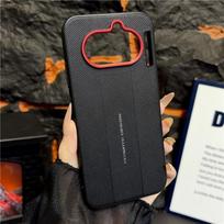 For Nothing phone 4A Case Red Camera Frame Luxury Textured Ultimate Design Leather Protective Soft Case Cover Nothing Phone (4a)