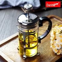 Stainless Steel & Glass French Press Coffee & Tea Maker with Fine Mesh Filter 350ml juoda