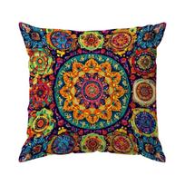Bohemiška Mandalo Pagalvės Užvalkalas Spausdintas Poliesteris 40/45/50Cm Dekoratyvinis Sofa Pagalvės Užvalkalas Namų Dekoras Peach skin 40*40(CM)-1Pcs orange