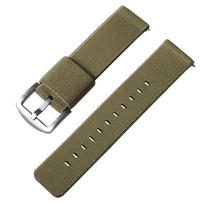 18mm 20mm 22mm 24mm Universalus nailoninis laikrodžio dirželis Omage laikrodžiui Drobės sportinis dirželis vyrams ir moterims Apyrankė su greitu atsegimu 18mm&Silver Buckle žalia
