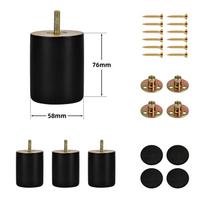 4 vnt. medinės baldų stalo kojelės, sofa kojelės su varžtais, baldų paaukštinimai, namų tobulinimo DIY pakeitimo kojelės sofai, sofai, kėdei, spintai C