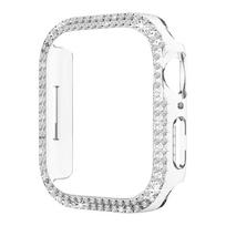 Dėklas Apple watch Case 49mm 45mm 44 41 40 42mm 46mm Bling PC Bamperis Apsauginis iWatch Apsauginis Serijai 5 6 7 8 9 10 11 12 Ultra2/3 SE2/3 CASE 44mm gryna