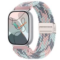 Skirta Redmi Watch 6/5/4 XiaoMi Mi Band 8 Pro Greito atsegimo magnetinis pintas nailoninis dirželis Reguliuojama kvėpuojanti sportinė apyrankė Redmi Watch 6 gray