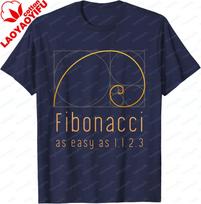 Fibonacci Sequence Golden Ratio Math Nature Tshirt Personalized Tshirt Unisexs Fashion Cotton Printed Tshirt Camiseta M black