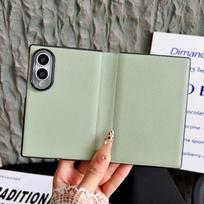 Applicable to Samsung ZFold8 mobile phone case Fold8 rollover leather case Fold8ultra magnetic all-inclusive simple flip Fold8 žalia