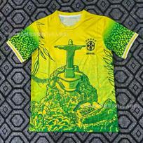Brazilijos Nacionalinės Komandos Futbolo Marškinėliai '' Namų Išvykos Gerbėjo Marškinėliai Neymar Jesus Spausdinimas Kvėpuojanti Sportinė Apranga Unisex Suaugusiems Medium