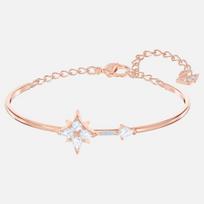 Swarovski Jewelry Symbolic Bangle White Rose Gold Tone Plated 5494338 sidabras