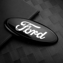 3D Automobilio Priekinės Variklio Dangčio Emblema, Ženkleliai, Kamieno Apdailos Lipdukas Ford Mk4 Ranger Transit Kuga Mustang Mondeo Fiesta Focus 2 3 12.5x5cm