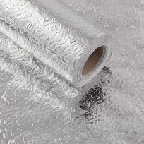 PVC Aukso Sidabro Vandeniui Atsparus Šlifuotas Sienos Lipdukas Spintos Baldų Lipdukų Tapetai Seno Šaldytuvo Atnaujinimo Plėvelė 40cmX1m white
