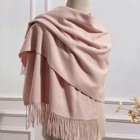 Korėjietiško stiliaus aksominis vilnos imitacijos kašmyro šalikas su auksiniais ir sidabriniais siūlais - Šiltas rudens/žiemos moteriškas šalis 200*70CM (330g) brown