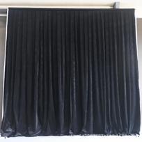 Storas Auksinis Aksominis Blackout Vestuvių Fonas & Scenos Užuolaida 3m Height * 3m Width black
