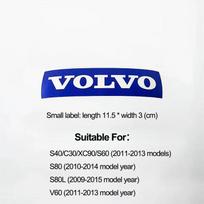 Automobilio priekinės grotelės emblema, galinių durelių bagažinės logotipo ženkleliai, lipdukai, aksesuarai „Volvo Xc60 Xc90 V40 V60 S60 V50 V90 S80 C40 XC40 V70 XC70“ blue