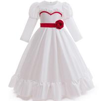 The Conjuring 4 Annabelle Vaikų Suknelė Helovino Kostiumui Ir Cosplay 100cm white