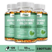 Pslalae Peppermint Oil 50mg Enteric Coated Softgels 120pcs — Digestive Support, Daily Wellness, Natural Comfort 120*3