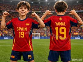 2026 Specialus YAMAL 19 Futbolo Džersis Marškinėliai Šortai Rinkinys Moterys Vyrai Harajuku Ispanijos Gerbėjai Marškinėliai Šortai Rinkinys Vaikams Sportinis Kostiumas 2 Dalių Rinkinys 100 red