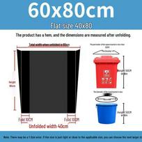 Heavy-Duty Black Trash Bags for Kitchen, Catering, and Outdoor Use black