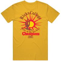 Napoleon Dynamite Movie Ricks College retro T Shirt L red