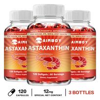 Astaksantinas 12 mg 120 minkštųjų kapsulių — Antioksidacinė parama, Imuninės sistemos palaikymas, Kasdienė gerovė 120*3