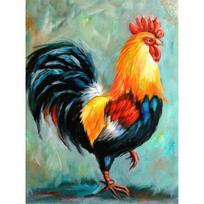 5D deimantinis piešimas Gaidžio vištienos viščiukas Visiškai apvalus deimantinis siuvinėjimas kryželiu siuvinėti mozaikos paveikslėlis 30X40CM šviesiai mėlyna spalva
