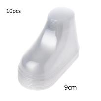 10 vnt skaidraus plastiko kūdikių pėdų ekrano vitrina Batų medeliai Kūdikių batai Batai ir kojinės 8/9/10.5/11/12 cm skaidrūs white