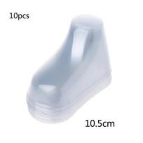 10 vnt skaidraus plastiko kūdikių pėdų ekrano vitrina Batų medeliai Kūdikių batai Batai ir kojinės 8/9/10.5/11/12 cm skaidrūs white