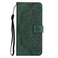Odinis dėklas For Funda Samsung Galaxy A52s 5g A22 A12 A32 A52 A72 A42 Dėklai Mandala Atverčiamas piniginė Telefono galinis dangtelis Kortelių laikiklis Samsung A22 5G žalia