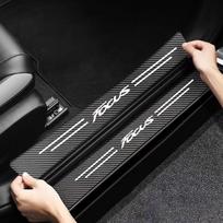 4vnt Automobilių durų slenksčio slenkstis, anglies pluošto plokštės lipdukai, vidaus lipdukai, skirti Ford Focus MK2 MK3 MK4 2 3 automobiliui 4pcs for Focus black
