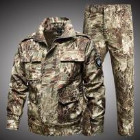 Soft Shell kamufliažinis kostiumas Vasarinis plonas striukė ir kelnės Vyriški kariuomenės darbo drabužiai Alpinizmo visureigio drabužiai XL