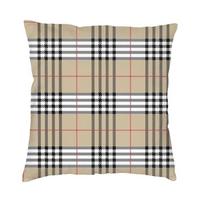 Golfo GTI tartano languoto rašto pagalvės užvalkalo dekoravimas Prabangus geometrinės tekstūros pagalvėlės dekoravimas salono kvadratinis pagalvės užvalkalas 30x30cm 12x12in black