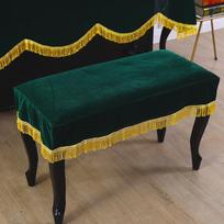 „Tassel Velvet“ fortepijono išmatų dangtelis Pusiau dulkėms atsparūs dangteliai Apsauginis dangtelis 60*40cm žalia
