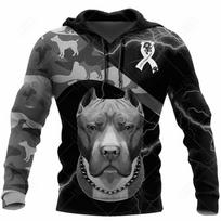 Pet Dog Pitbull Hoodies Vyriški megztiniai rudens ir žiemos vyriški megztiniai 3D spausdinimui Laisvi gatvės drabužiai Hip Hop Fallow megztiniai XL gray