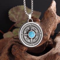 Septynių arkangelų antspaudas vyrų karoliai Vintage Solomon Talisman karoliai apsauginiai papuošalai brown