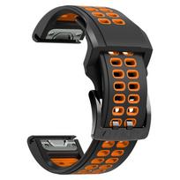 Laikrodžio apyrankė 22 26 mm silikoninė apyrankė, skirta Garmin Fenix ​​7 7X 6 6X Pro 5X Plus Greitai atsegama apyrankė, skirta Garmin Forerunner 945 935 laikrodžio apyrankei 22mm black