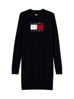 Tommy Jeans Megzta suknelė tamsiai mėlyna / raudona / juoda / balta