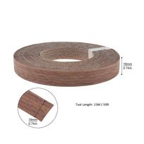 Medienos lukšto kraštų apdaila Lipni Lanksti Medienos Juosta Apdaila Baldų Restauravimui / Spintelių Remontui 1.9cm x 15M Walnut Wood