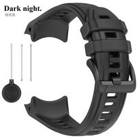 Silikoninis dirželis Garmin Instinct 3 Amoled 50mm 45mm Originalus oficialus apyrankė Garmin Instinct 3 Solar 45mm 50mm dirželiui Instinct 3 45mm juoda