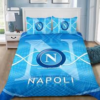 Napoli lovatiesių patalynės komplektas, SSC futbolo klubo logotipas, modernus margintas, 2/3 dalių komplektas, 1 lovatiesė, gimtadienio dovanos 140x200cm