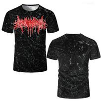 Metalo Roko Gotikinis Retro Vyriški Marškinėliai Punk Stiliaus Y2K Oversized Hip-hop Apvalia Kaklo Trumpomis Rankovėmis T-shirt M black