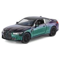 1/32 BMW M4 G82 Kupė Lydinio Sportinio Automobilio Modelis Metalinis Liejinio Transporto Priemonės Automobilio Modelis Simuliacinis Garsas ir Šviesa Kolekcija Vaikų Žaislas Dovana violetinė