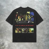 Retro stiliaus Medžioklė Ps2 Vintažinis Y2K Siaubo žaidimas Marškinėliai Grafinis Marškinėlis 100% Medvilnė Sunkus Grunge Gatvės stiliaus Estetiškas Marškinėlis L black